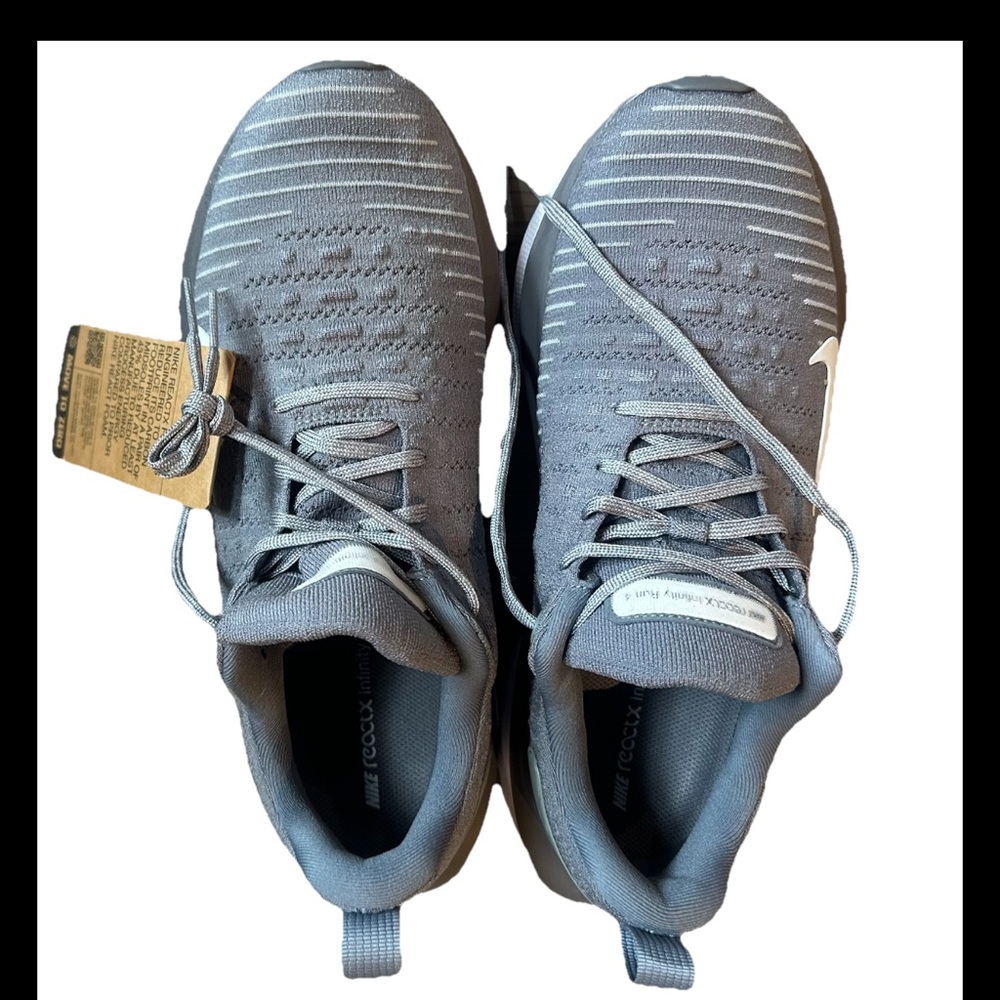 Size 10.5 - Nike ReactX Infinity Run 4 TB Cool Grey Gunsmoke